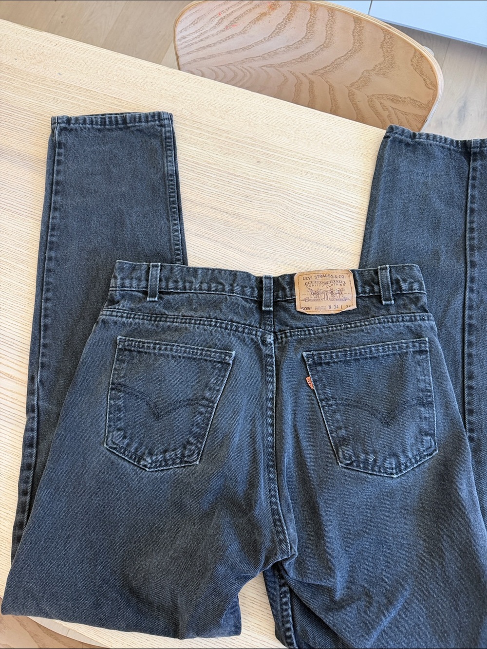 Levi's 505 black jeans